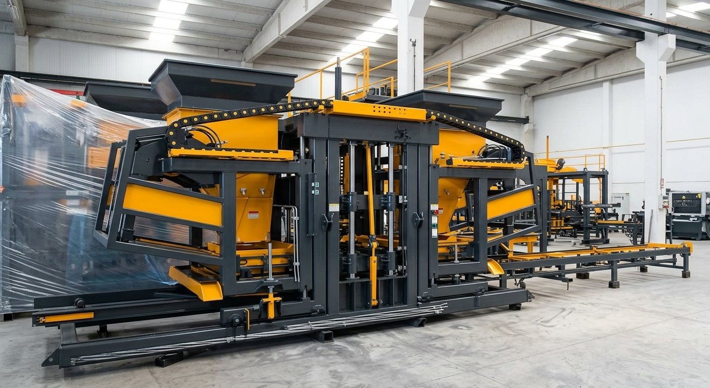 Automatic Block & Paver Machine, 10 Blocks per Cycle