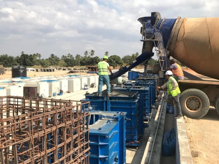 Culvert mould on site