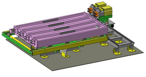 Automatic positioning and tensioning station